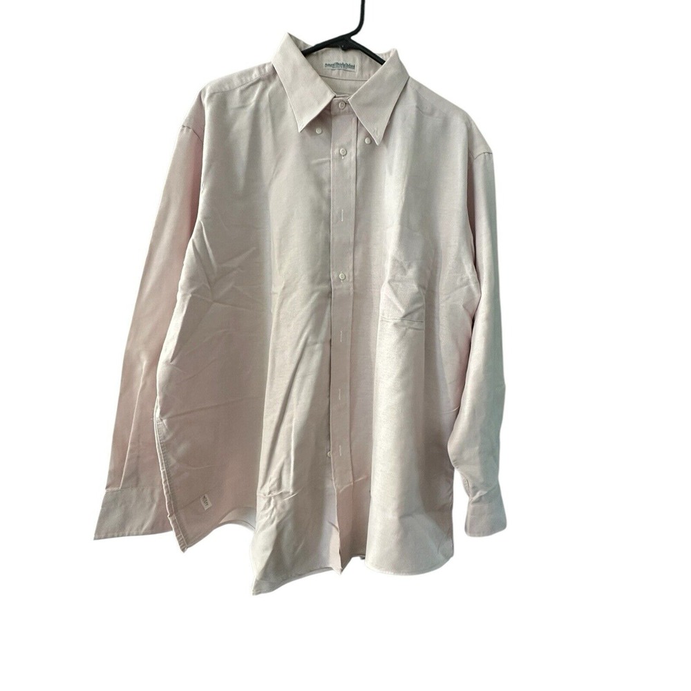Eagleson's Mens 18-34 Big Long Sleeve Shirt Soft Pink Button Up See Description